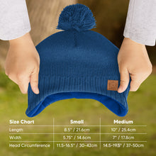 Load image into Gallery viewer, Muff Knitted Beanie (Cobalt)