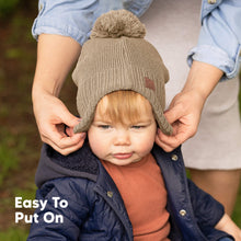 Load image into Gallery viewer, Muff Knitted Beanie (Taupe)