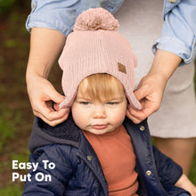 Load image into Gallery viewer, Muff Knitted Beanie (Blush)