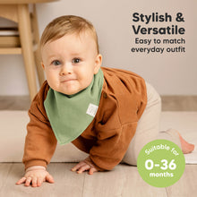 Load image into Gallery viewer, 10-Pack Organic Bandana Bibs (Cupcake)