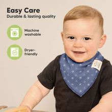 Load image into Gallery viewer, 10-Pack Organic Bandana Bibs (Marine Muse)