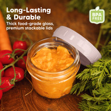 Load image into Gallery viewer, Prep Jars Baby Food Storage Glass Container (Musk Dusk)