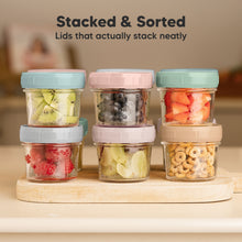 Load image into Gallery viewer, 6-Pack Prep Jars Food Glass Containers (Musk Dusk)