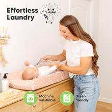 Load image into Gallery viewer, Effortless laundry, machine washable and dryer-friendly.