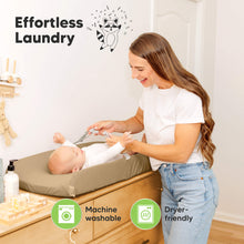 Load image into Gallery viewer, Effortless laundry, machine washable and dryer-friendly.