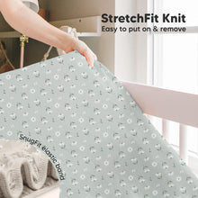 Load image into Gallery viewer, Isla Fitted Crib Sheets (Dragon Tale)