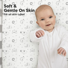 Load image into Gallery viewer, Isla Fitted Crib Sheets (KeaSafari)