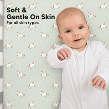 Load image into Gallery viewer, Isla Fitted Crib Sheets (Lune Mystic)