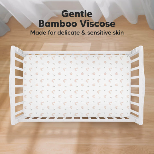 Isla Fitted Crib Sheets (Nibbles/Bruce)