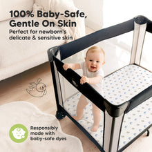 Load image into Gallery viewer, Isla Fitted Mini Crib Sheets (Cosmo)