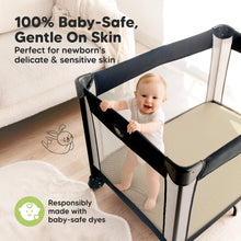 Load image into Gallery viewer, Isla Fitted Mini Crib Sheets (Hedges)