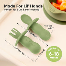 Load image into Gallery viewer, 2-Sets Lil’ Prep Baby Fork & Spoon (Desert)