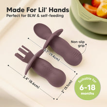 Load image into Gallery viewer, 2-Sets Lil’ Prep Baby Fork & Spoon (Rocky)