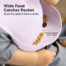 Load image into Gallery viewer, 2-Pack Prep Silicone Bibs (Amethyst)