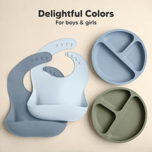 Load image into Gallery viewer, 2-Pack Prep Silicone Bibs (Ocean)
