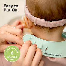 Load image into Gallery viewer, 2-Pack Prep Silicone Bibs (Pastel Sky)