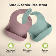 Load image into Gallery viewer, 2-Pack Prep Silicone Bibs (Quantum)