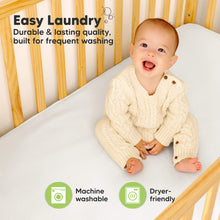 Load image into Gallery viewer, Easy laundry mattress cover is durable, machine washable, and dryer friendly.