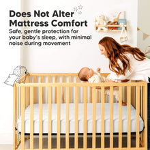 Load image into Gallery viewer, Does not alter mattress comfort while providing safe and gentle sleep protection.