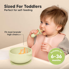 Load image into Gallery viewer, 2-Pack Prep Silicone Suction Bowls (Pastel Sky)