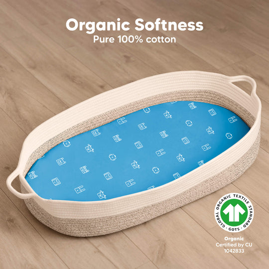 2-Pack Soothe Fitted Bassinet Sheets (KeaPixel)