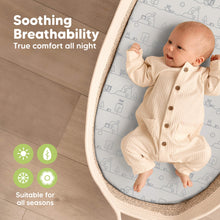 Load image into Gallery viewer, 2-Pack Soothe Fitted Bassinet Sheets (KeaPixel)