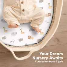 Load image into Gallery viewer, 2-Pack Soothe Fitted Bassinet Sheets (KeaPixel)