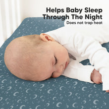 Load image into Gallery viewer, Soothe Fitted Crib Sheet (Dragon Tale)