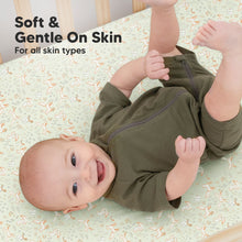 Load image into Gallery viewer, Soothe Fitted Crib Sheet (Foxtrot)