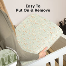 Load image into Gallery viewer, Soothe Fitted Crib Sheet (Foxtrot)