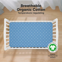 Load image into Gallery viewer, Soothe Fitted Crib Sheet (KeaPixel)