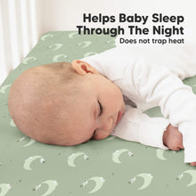 Load image into Gallery viewer, Soothe Fitted Crib Sheet (Lunaris)
