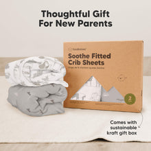 Load image into Gallery viewer, Soothe Fitted Crib Sheet (Savannah)