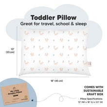 Load image into Gallery viewer, 2-Pack Toddler Pillows Without Pillowcase (Nibbles/Bruce)