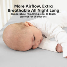 Load image into Gallery viewer, 2-Pack Aereo Fitted Crib Sheets (Pearl Gray)