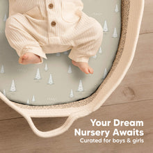 Load image into Gallery viewer, 2-Pack Isla Fitted Bassinet Sheets (Pine Grove)