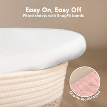 Load image into Gallery viewer, 2-Pack Isla Fitted Bassinet Sheets (Rose)