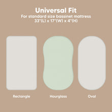 Load image into Gallery viewer, 2-Pack Isla Fitted Bassinet Sheets (Sage)