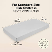 Load image into Gallery viewer, Isla Fitted Crib Sheets (French Gray)