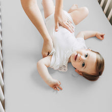 Load image into Gallery viewer, Isla Fitted Crib Sheets (French Gray)