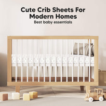 Load image into Gallery viewer, Isla Fitted Crib Sheets (Bumble Bear)
