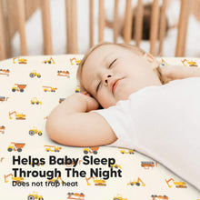 Load image into Gallery viewer, Isla Fitted Crib Sheets (Construction)