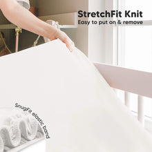 Load image into Gallery viewer, Isla Fitted Crib Sheets (Soft White)