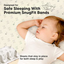 Load image into Gallery viewer, Isla Fitted Mini Crib Sheets (Bumble Bear)