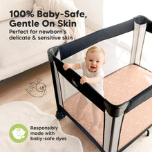 Load image into Gallery viewer, Isla Fitted Mini Crib Sheets (Butterflies)