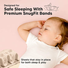 Load image into Gallery viewer, Isla Fitted Mini Crib Sheets (Cameo)