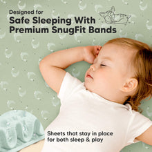 Load image into Gallery viewer, Isla Fitted Mini Crib Sheets (Lunaris)