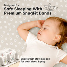 Load image into Gallery viewer, Isla Fitted Mini Crib Sheets (Meadow)