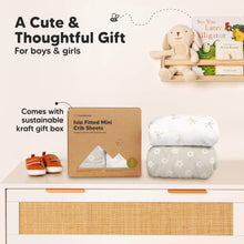 Load image into Gallery viewer, Isla Fitted Mini Crib Sheets (Meadow)