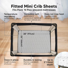 Load image into Gallery viewer, Isla Fitted Mini Crib Sheets (Nordic)